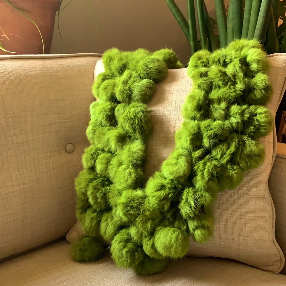 Rabbit fur scarf